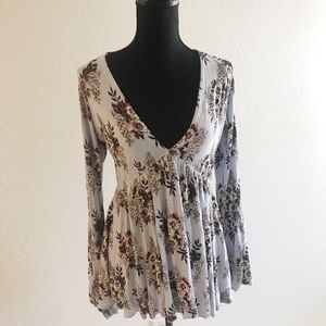 Free People Floral Top
